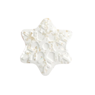 Relaxing Different Shapes Handmade Beauty Snow Custom Fizzy Bath Herbal Salt Bomb 150g Snow Shape