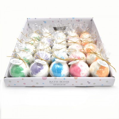 2020 Customized Relaxing bathbomb Fragrance Bubbles Single Color Bath Bomb Gift Set Packaging