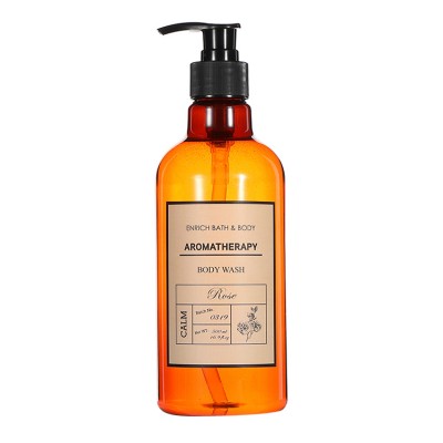 Private label 500ml natural essence shower gel body wash pump organic herbal brightening body wash liquid soap